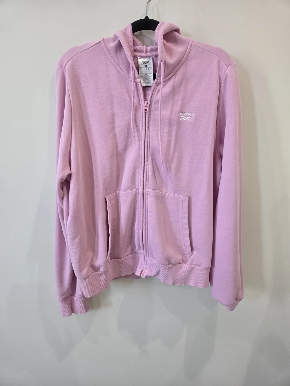 Reebok Women's Pink Full-Zip Hoodie Jacket
